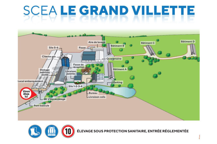 Plan de bâtiment d'élevage - Le Grand Villette - Sarthe (72)
