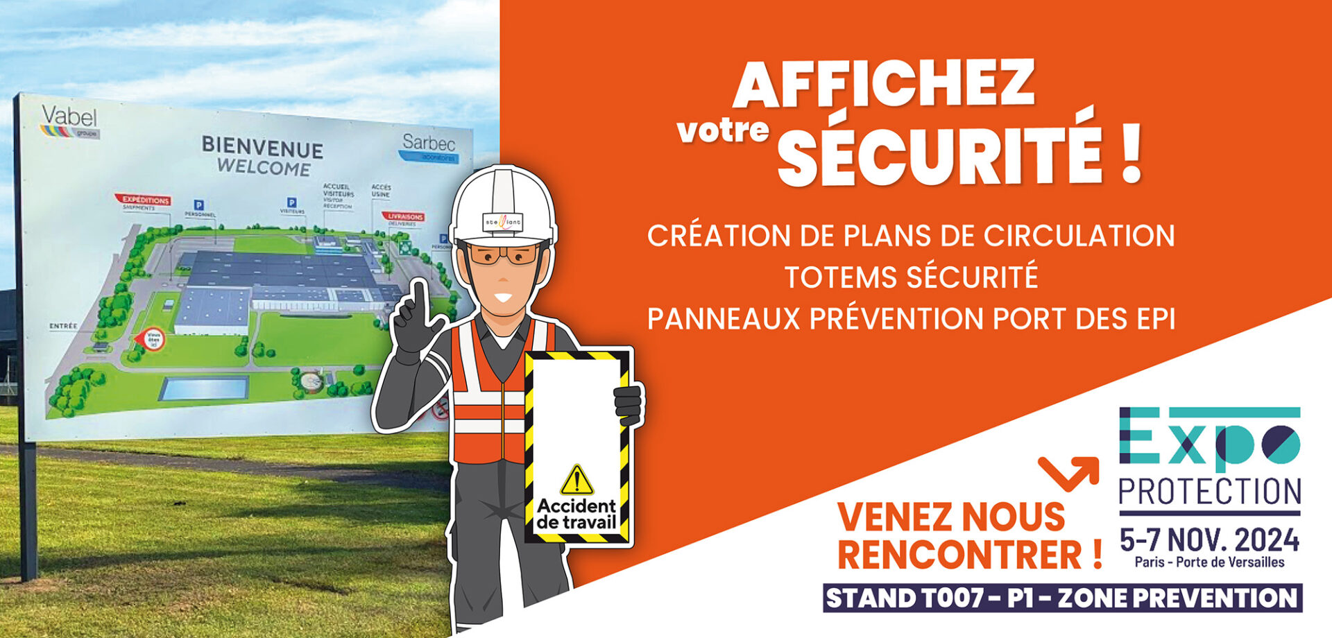 Com'un Panneau - Affichez votre sécurité - Présent à l'Expo Protection