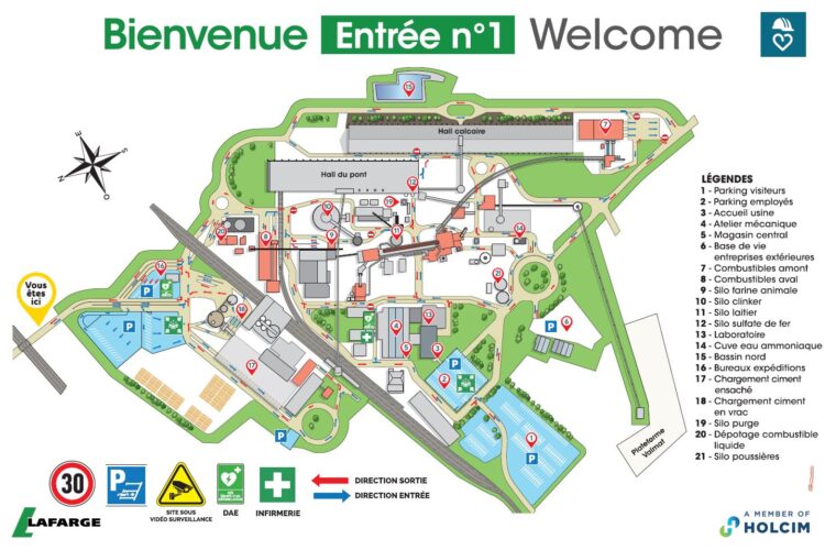 Panneau de circulation - Lafarge