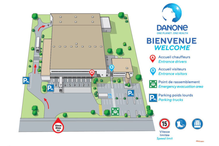 Plan entrepôt frigorifique - Danone - Aix-en-Provence